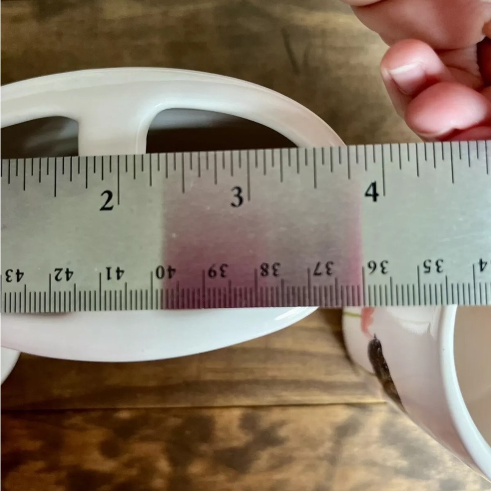 Rae Dunn Artisan Collection 3 Vanity Pieces Stuff & Brushes EUC Floral Holders - Picture 3 of 14